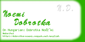 noemi dobrotka business card